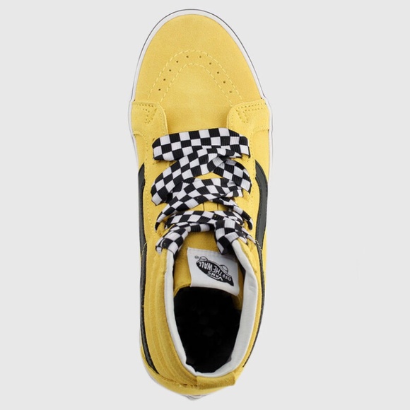 NEW Vans Sk8 Hi Wrap Alt Laces Taxi Yellow - Picture 4 of 5